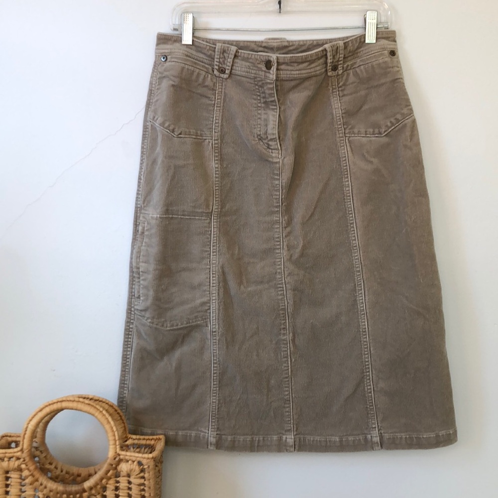 Woolrich vintage corduroy midi skirt
